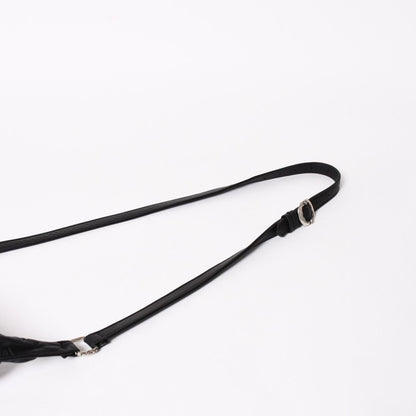 Chrome Hearts F-slinger Leather Shoulder Bag Dagger Zip CH Plus Cross Ball — view 5