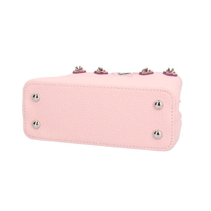 Louis Vuitton Flowers Capucines Mini Shoulder Bag Taurillon Leather Pink — view 5