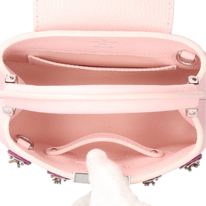 Louis Vuitton Flowers Capucines Mini Shoulder Bag Taurillon Leather Pink — view 6
