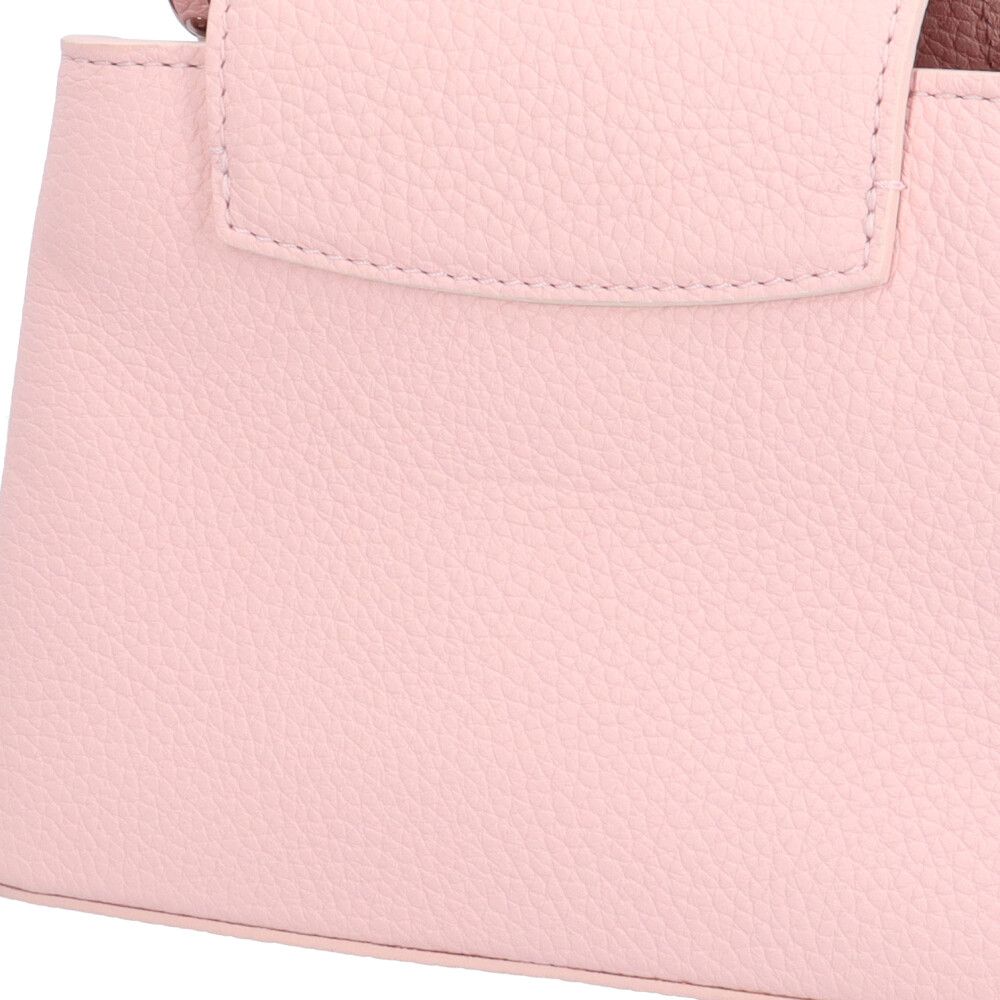Louis Vuitton Flowers Capucines Mini Shoulder Bag Taurillon Leather Pink — view 7