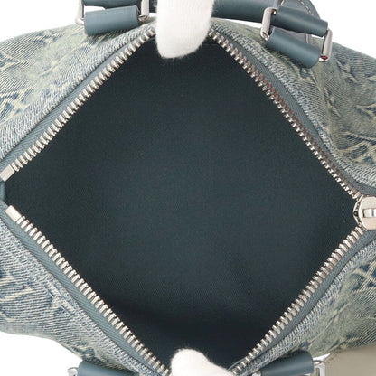 Louis Vuitton Keepall Bandouliere 25 Monogram Denim Shoulder Bag Blue — view 6