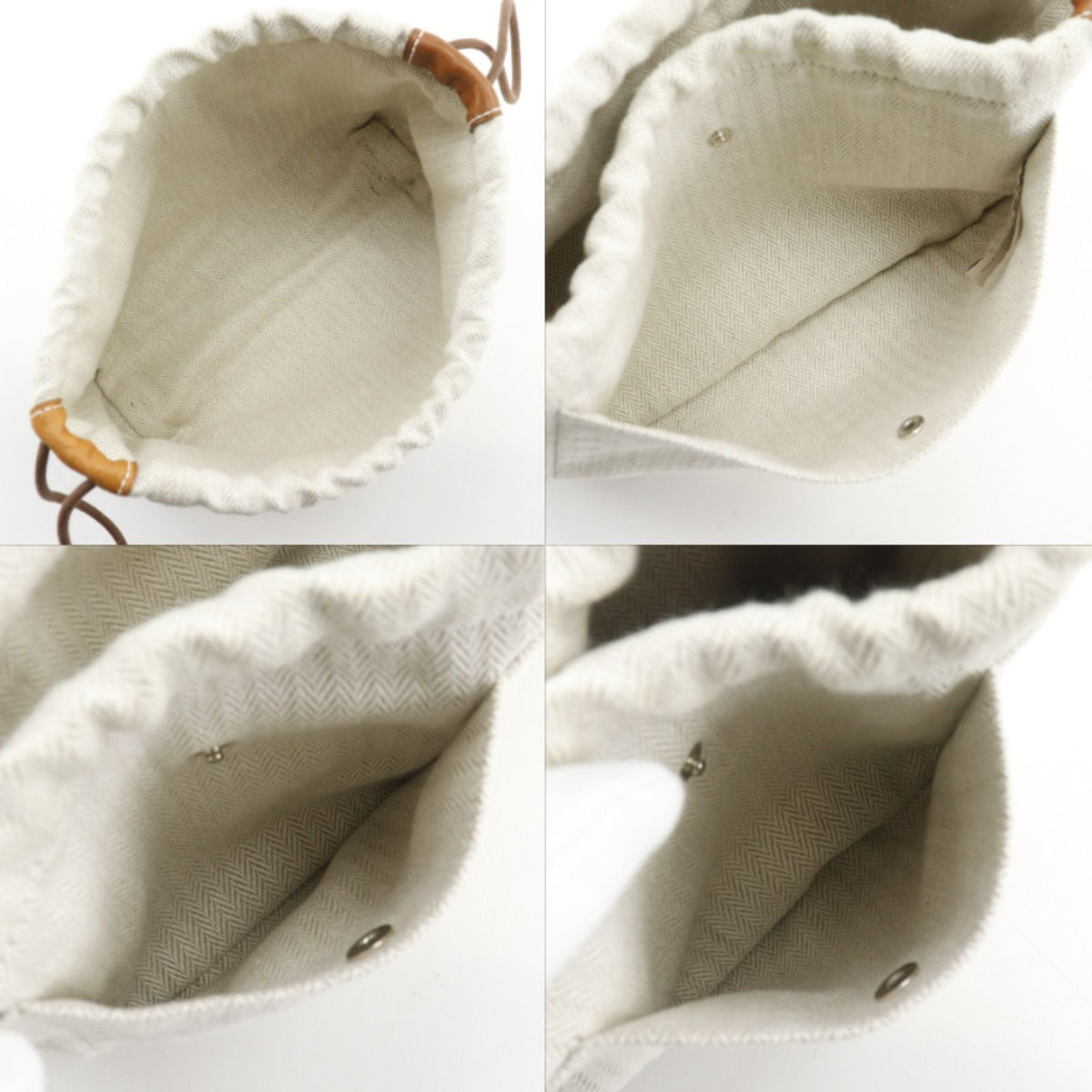Hermes Full Ruby 20 in Toilet Blanc Beige Pouch — view 5