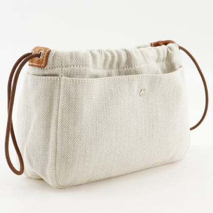 Hermes Full Ruby 20 in Toilet Blanc Beige Pouch — view 3