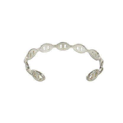 Hermes Included Enchainee Bangle 925 Sterling Silver Bracelet — view 6