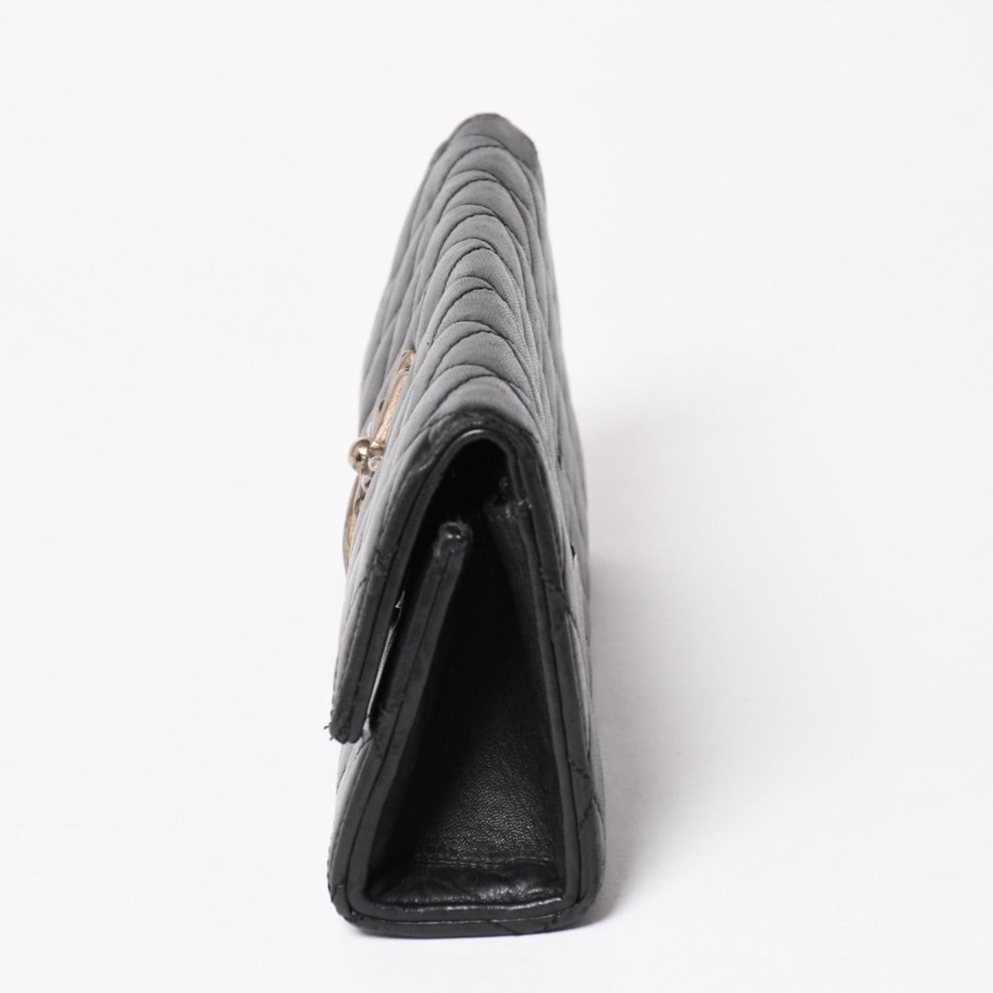 Chrome Hearts Dinner Clutch Large Cross Matelasse Lambskin Black — view 4