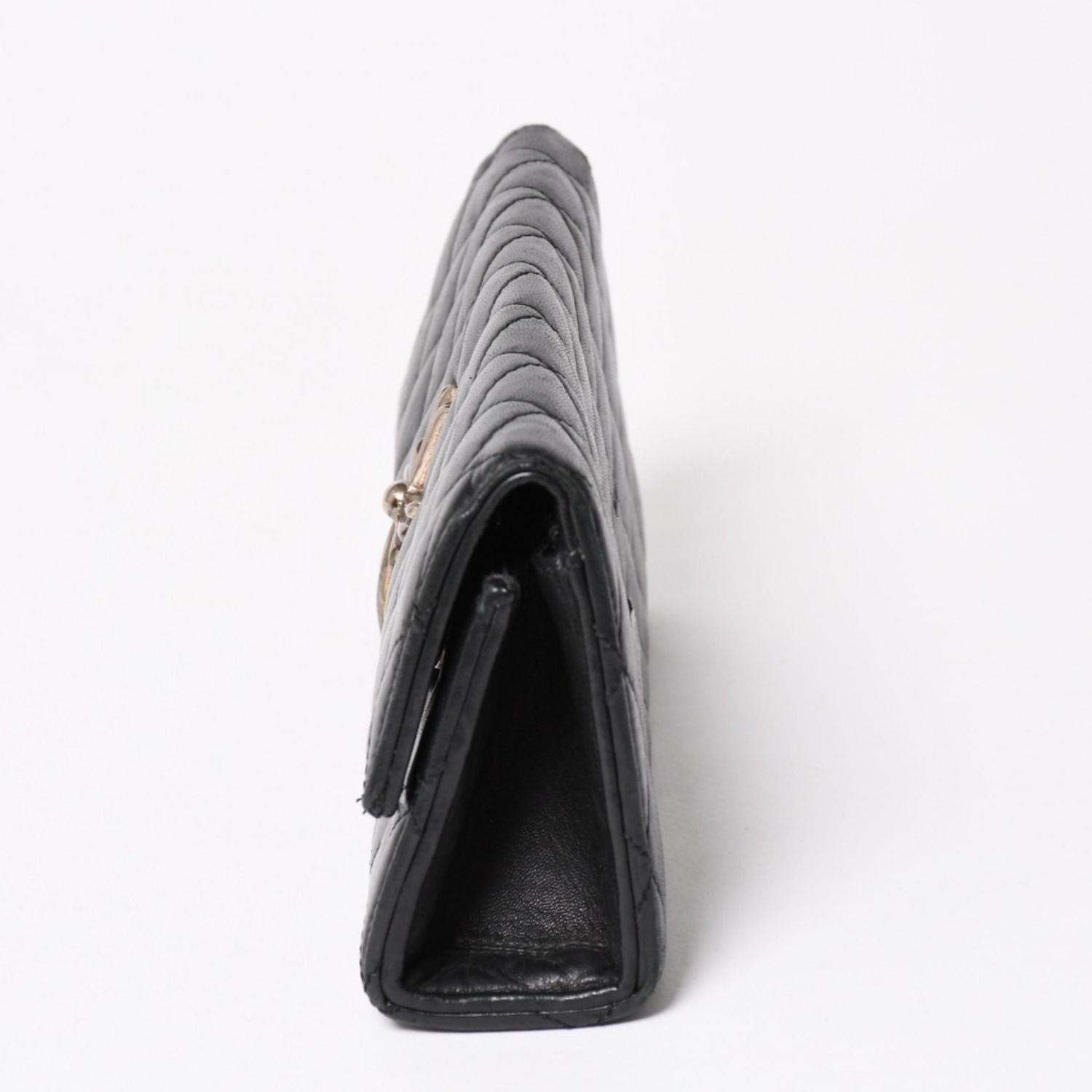 Chrome Hearts Dinner Clutch Large Cross Matelasse Lambskin Black — view 4