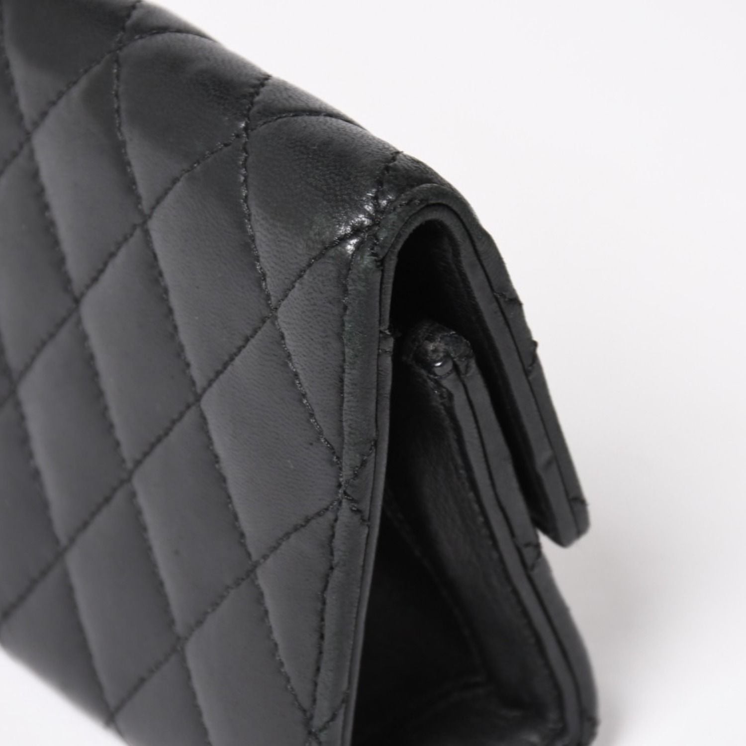 Chrome Hearts Dinner Clutch Large Cross Matelasse Lambskin Black — view 6