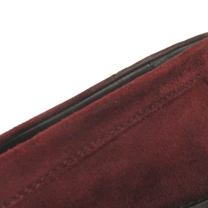 Hermes Hot Oversize Kelly Buckle Loafers Slip on Suede Red 36 — view 7