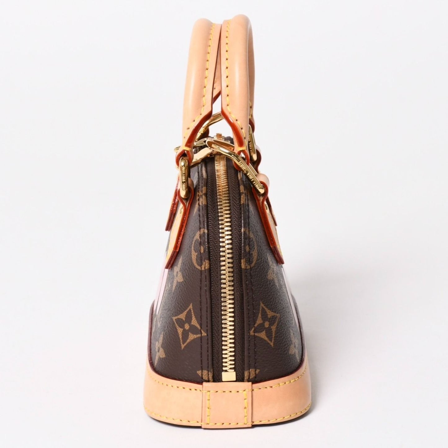 Louis Vuitton Monogram Canvas Cherry TM Nano Alma 2-Way Shoulder Bag Brown Gold — view 6