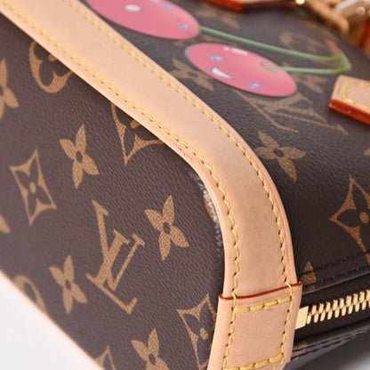 Louis Vuitton Monogram Canvas Cherry TM Nano Alma 2-Way Shoulder Bag Brown Gold — view 8