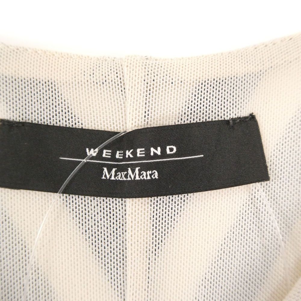 Max Mara Maxmaraweekend Dress XS Cotton Linen Long Maxi Length Striped White — view 3