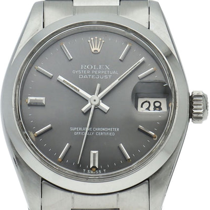 Rolex Datejust Boys Watch Antique SS Gray