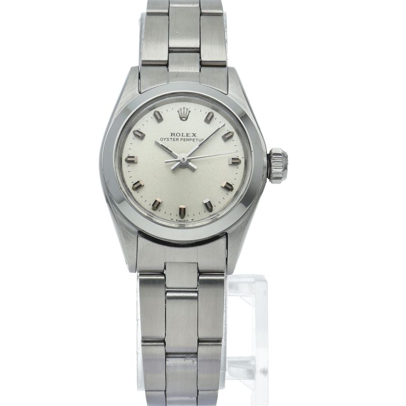 Rolex Oyster Perpetual Antique SS Watch Silver — view 2