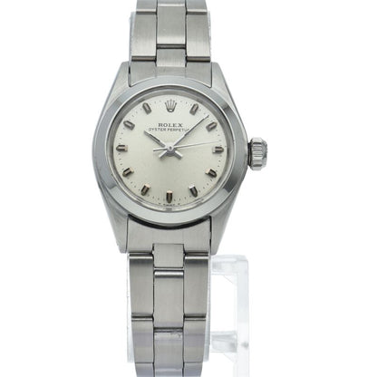 Rolex Oyster Perpetual Antique SS Watch Silver — view 2