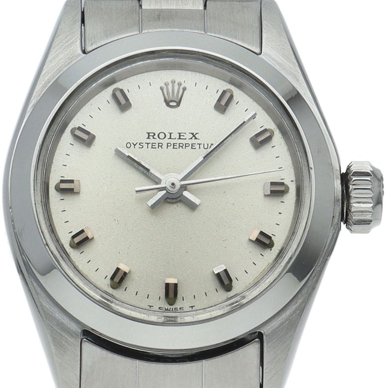 Rolex Oyster Perpetual Antique SS Watch Silver