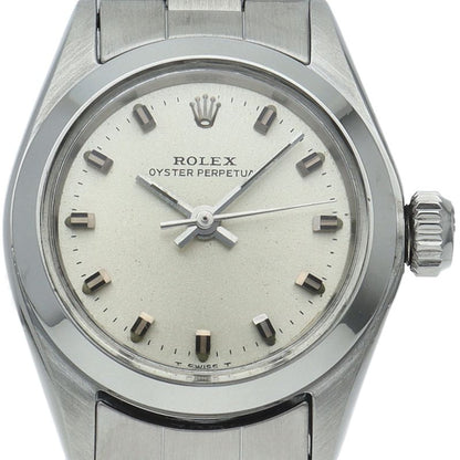 Rolex Oyster Perpetual Antique SS Watch Silver