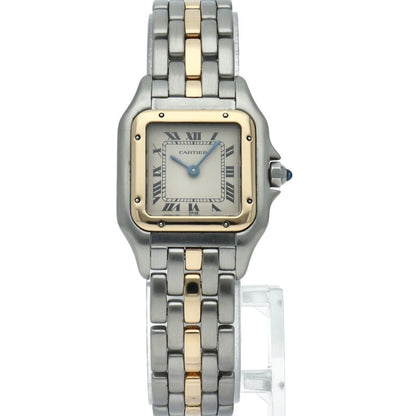 Cartier Panthere SM Watch 1 Row 18K Yellow Gold SS Silver — view 2