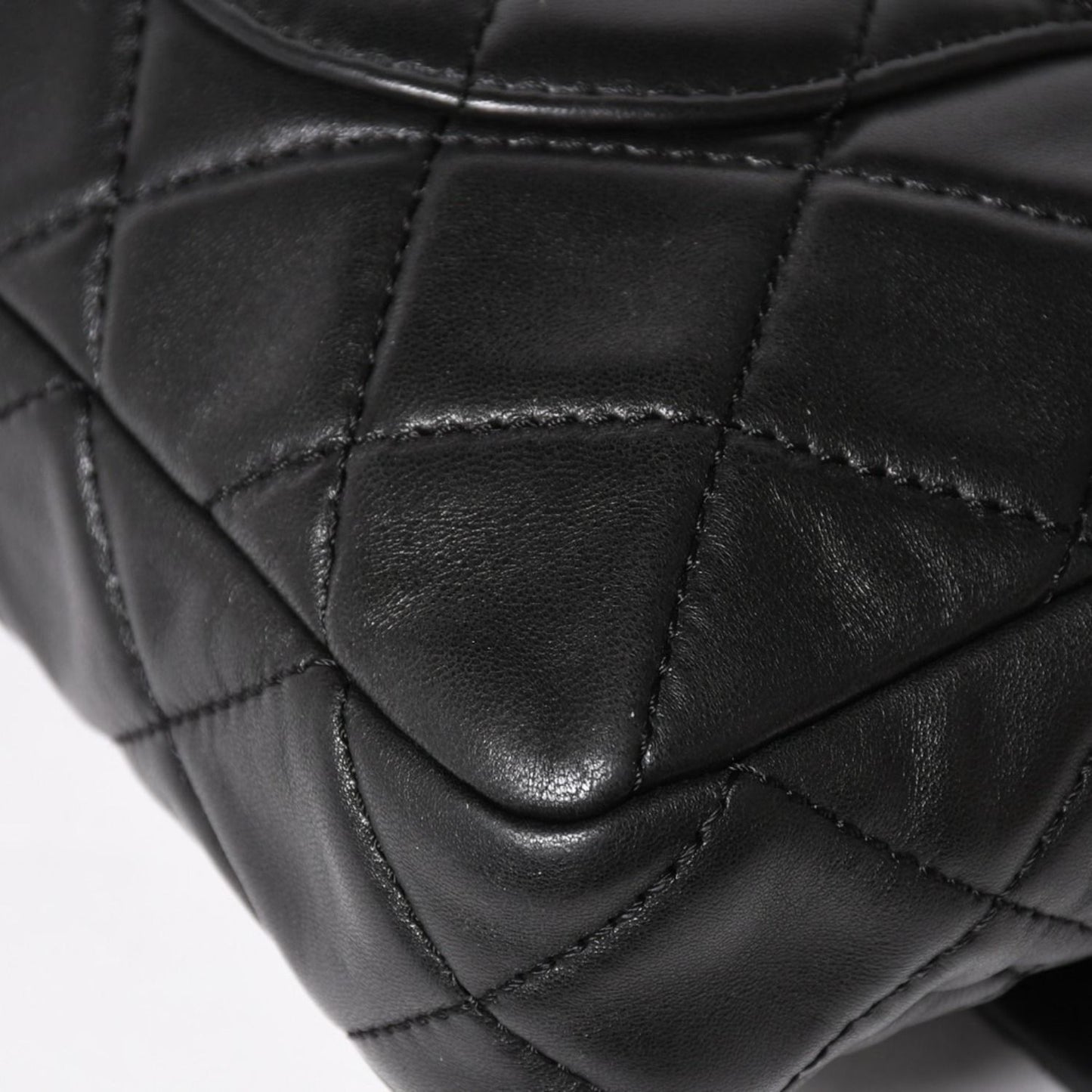 Chanel 2.55 Roll Clutch CC Logo Lambskin Black Ruthenium — view 7