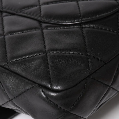 Chanel 2.55 Roll Clutch CC Logo Lambskin Black Ruthenium — view 8
