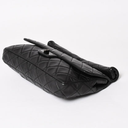 Chanel 2.55 Roll Clutch CC Logo Lambskin Black Ruthenium — view 4