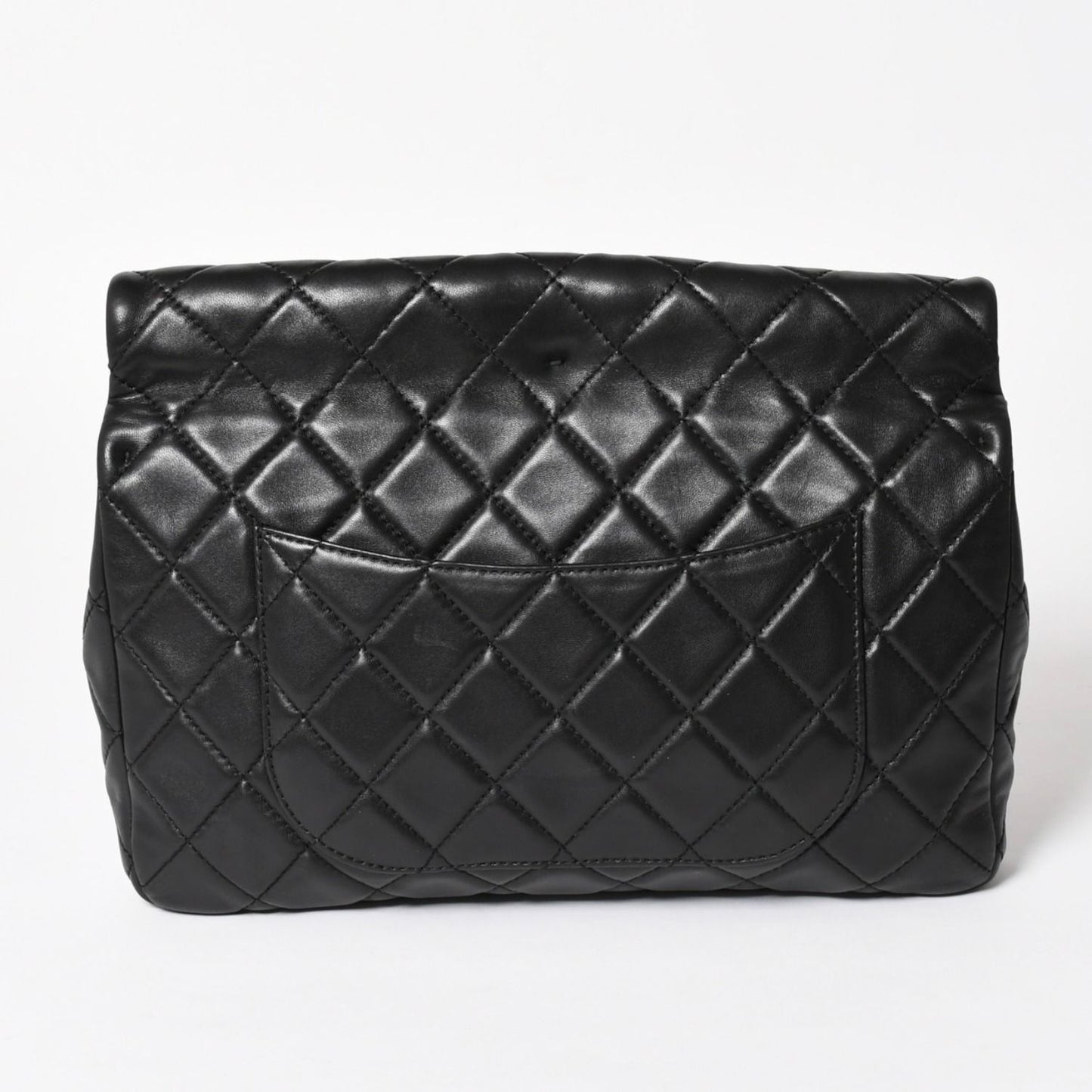 Chanel 2.55 Roll Clutch CC Logo Lambskin Black Ruthenium — view 2