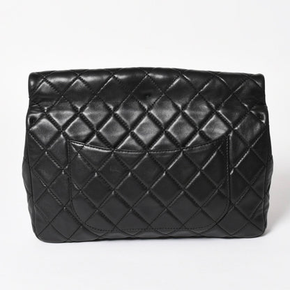 Chanel 2.55 Roll Clutch CC Logo Lambskin Black Ruthenium — view 2