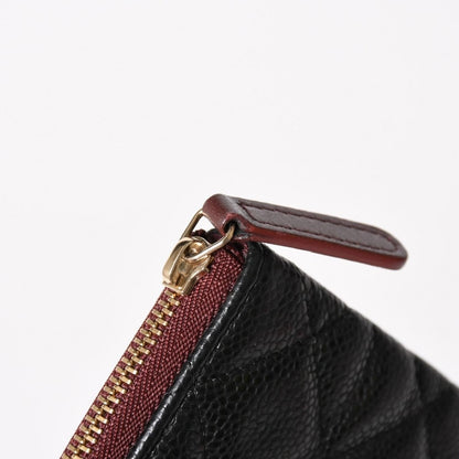 Chanel Classic Large Pouch CC Logo Caviar Leather Black — view 5