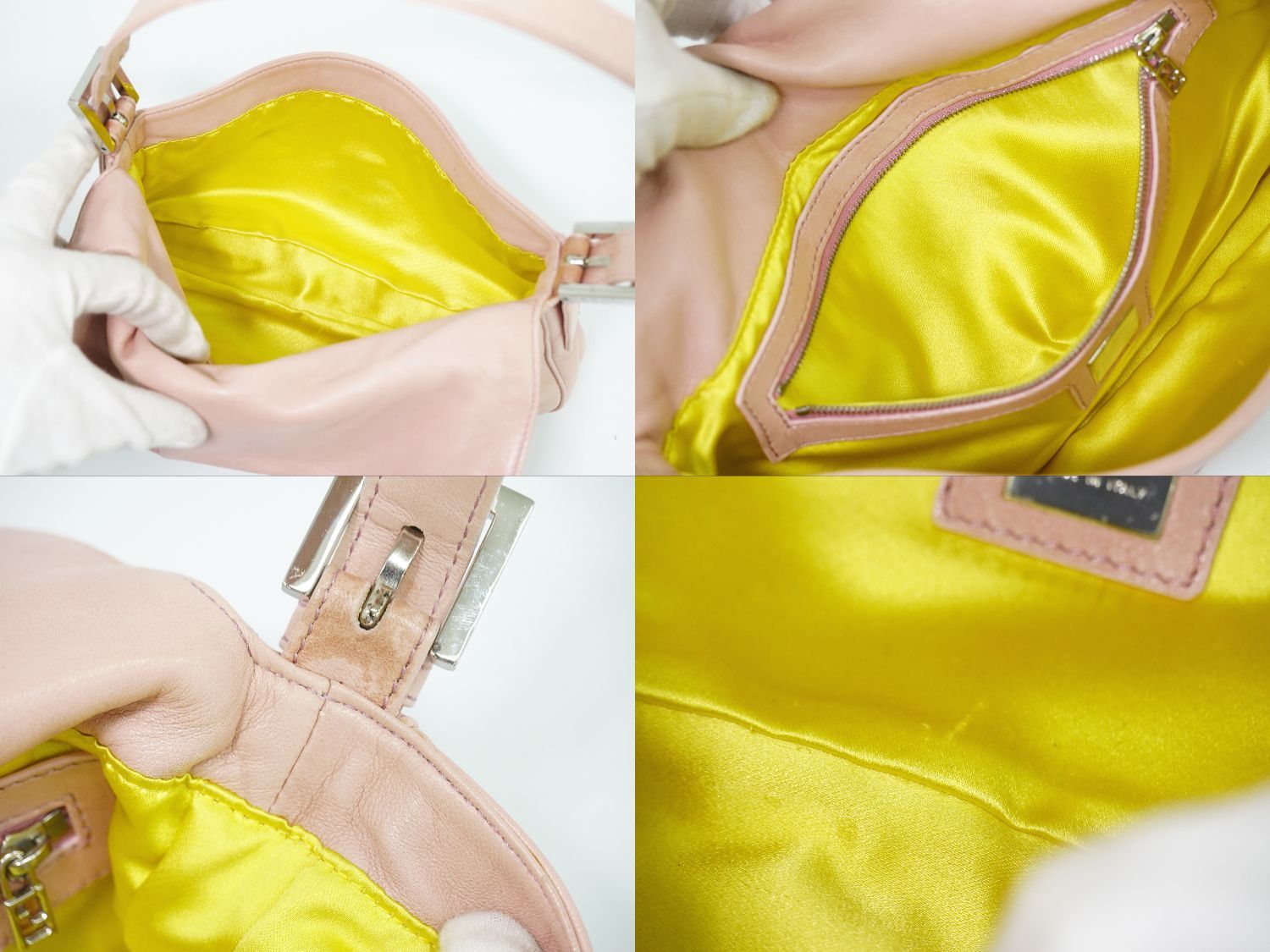 Fendi Mamma Bucket Shoulder Bag Leather Pink — view 8