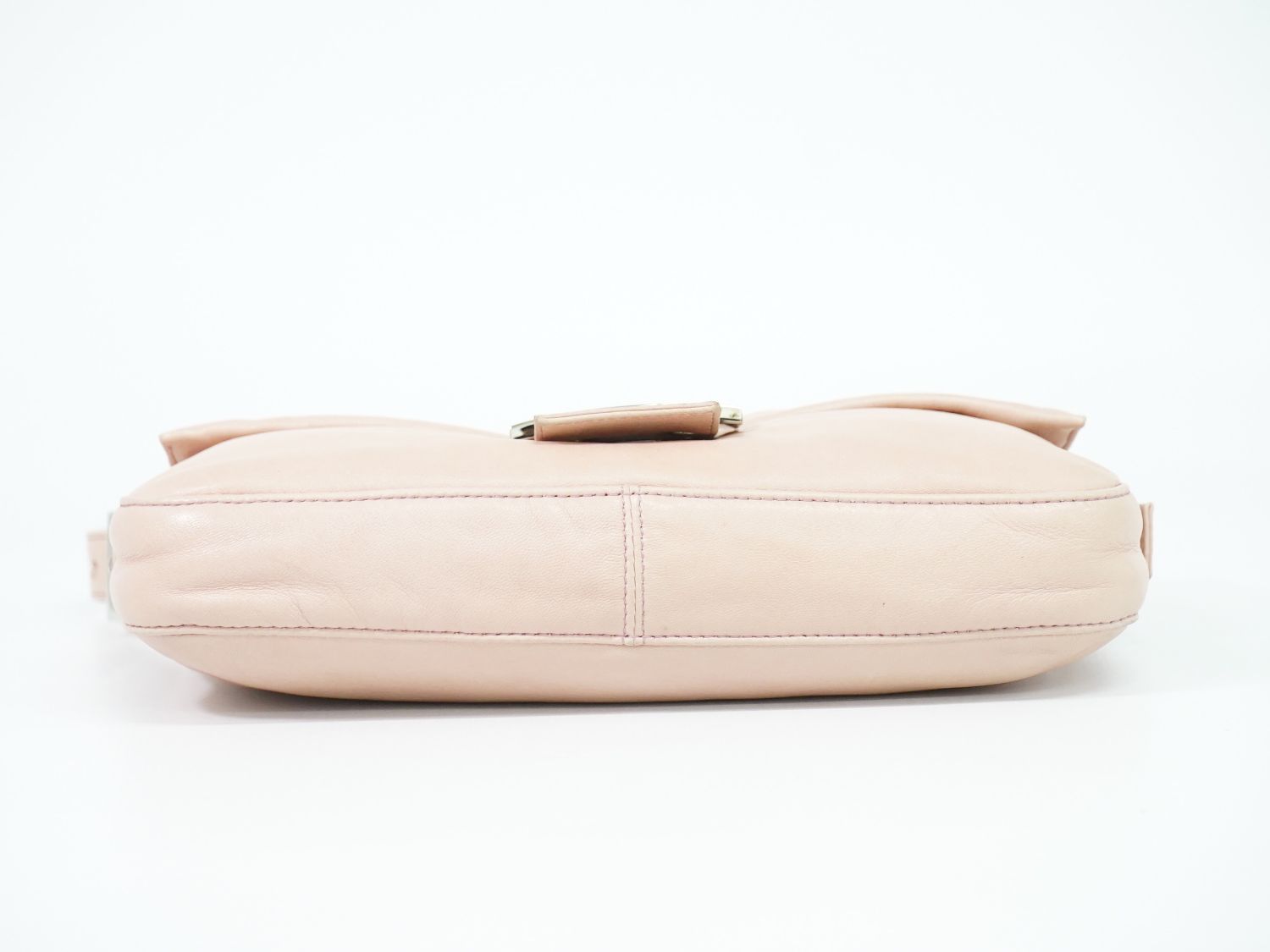 Fendi Mamma Bucket Shoulder Bag Leather Pink — view 3