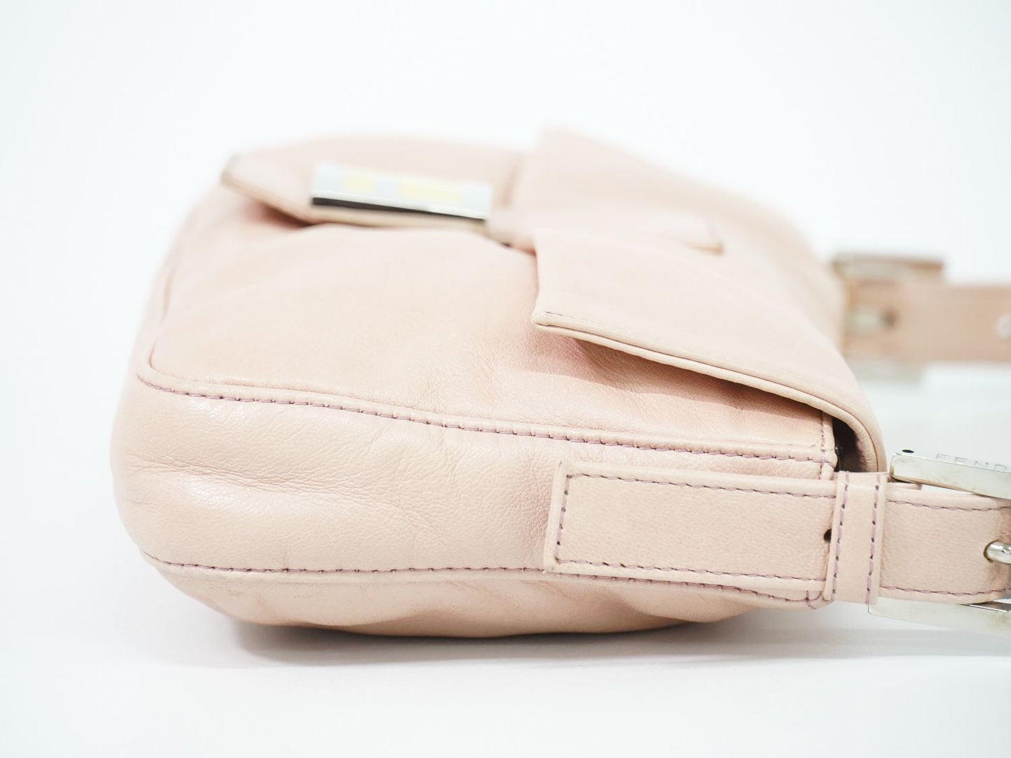 Fendi Mamma Bucket Shoulder Bag Leather Pink — view 4