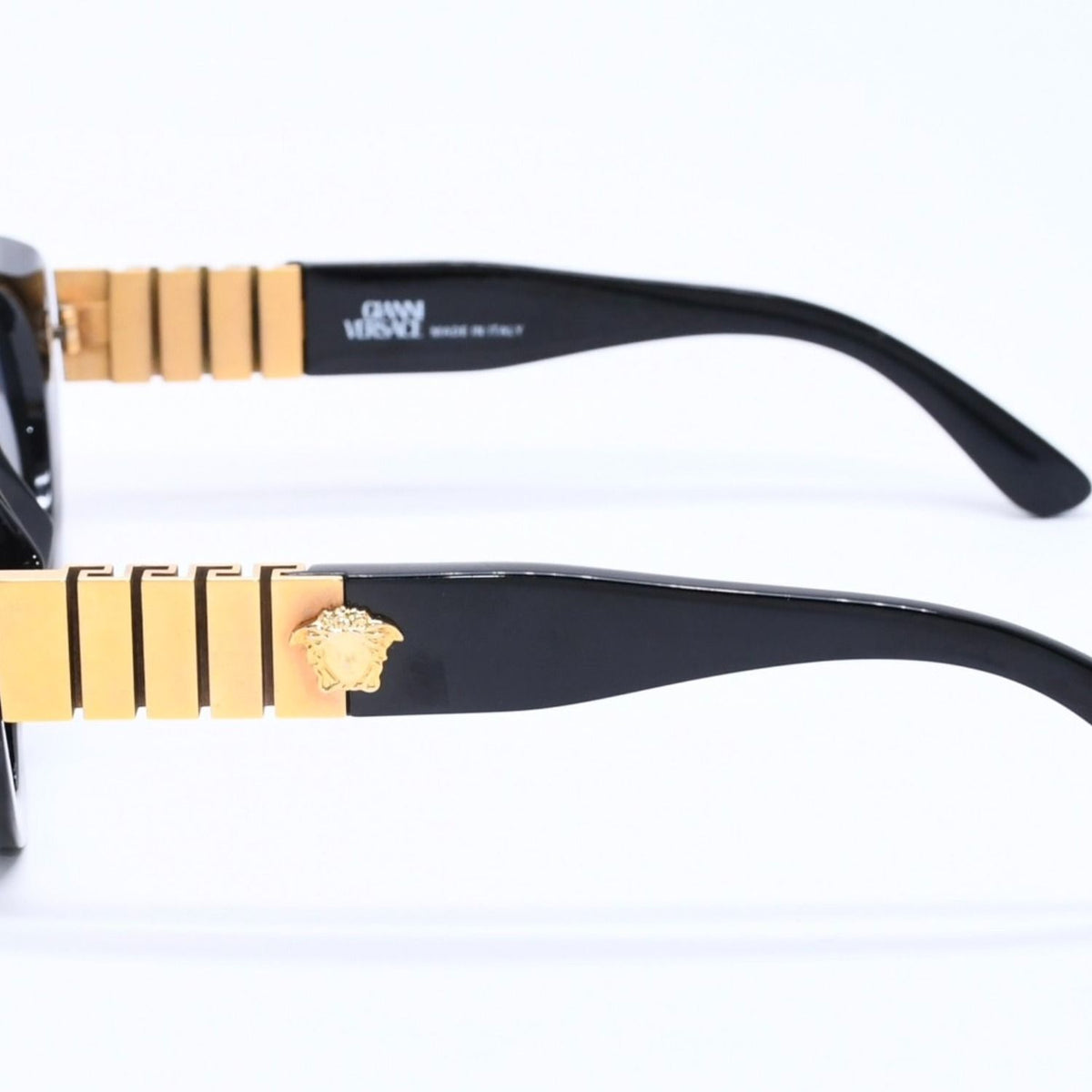 Versace Sunglasses Eyewear B Medusa Black Gold — view 6