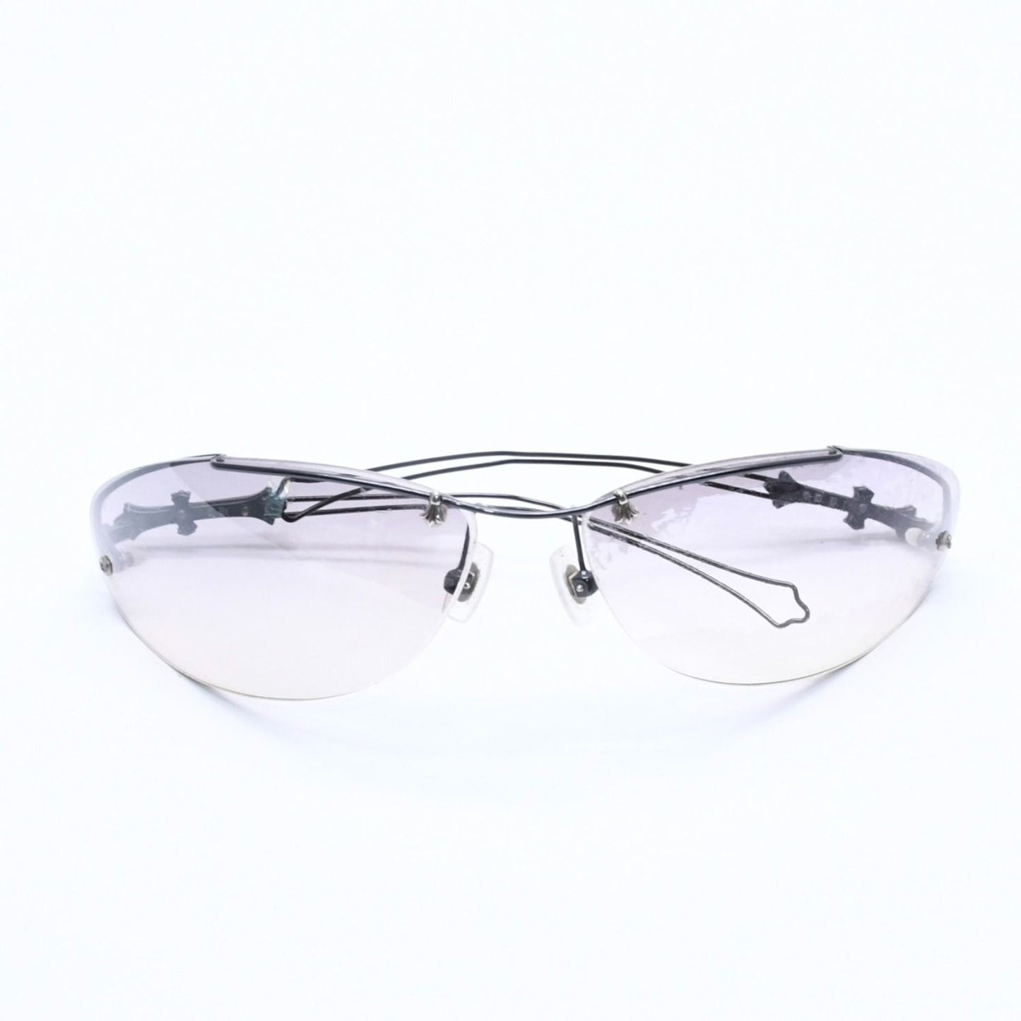 Chrome Hearts Drag Pipe Sunglasses Eyewear CH Cross Crosstail 925 Sterling