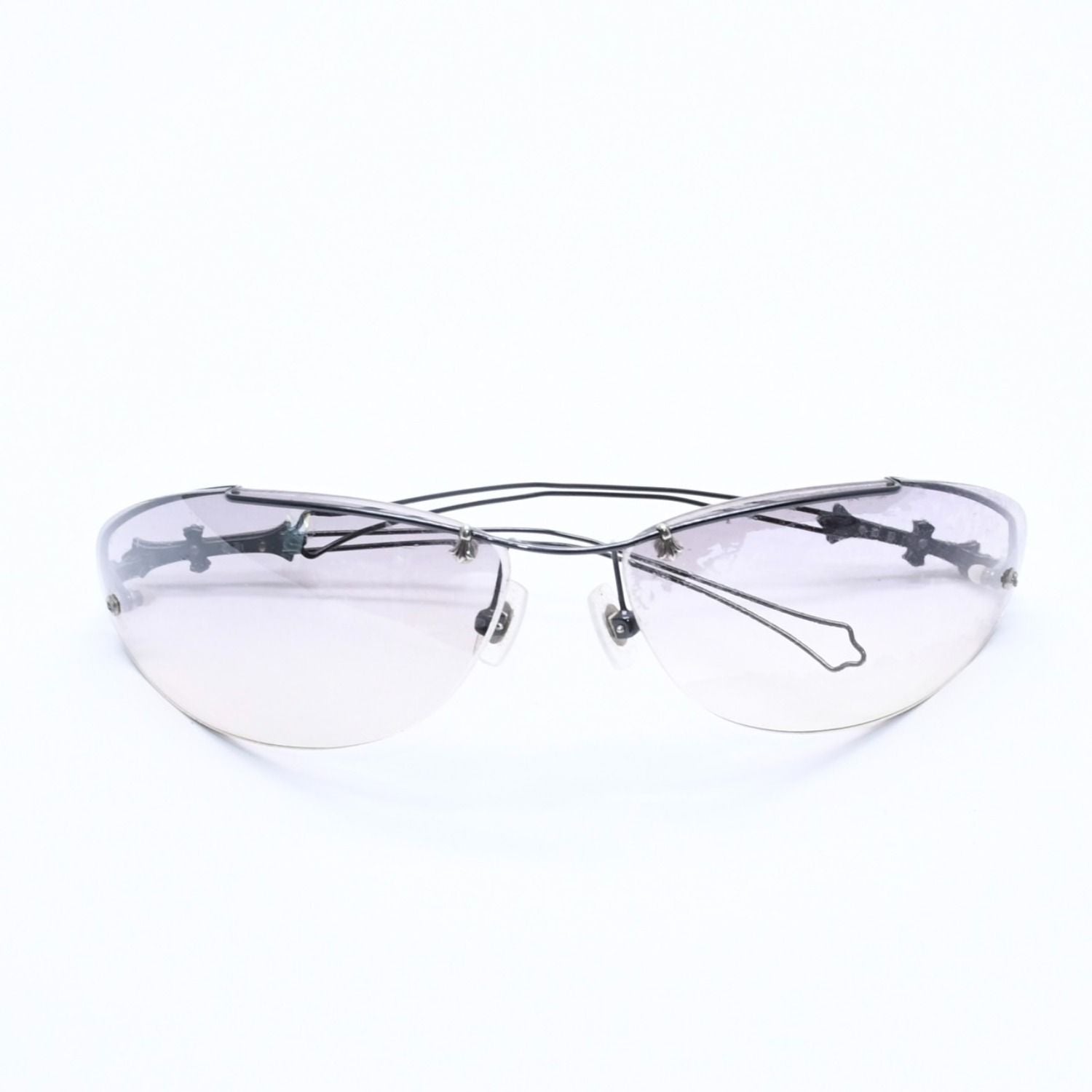 Chrome Hearts Drag Pipe Sunglasses Eyewear CH Cross Crosstail 925 Sterling