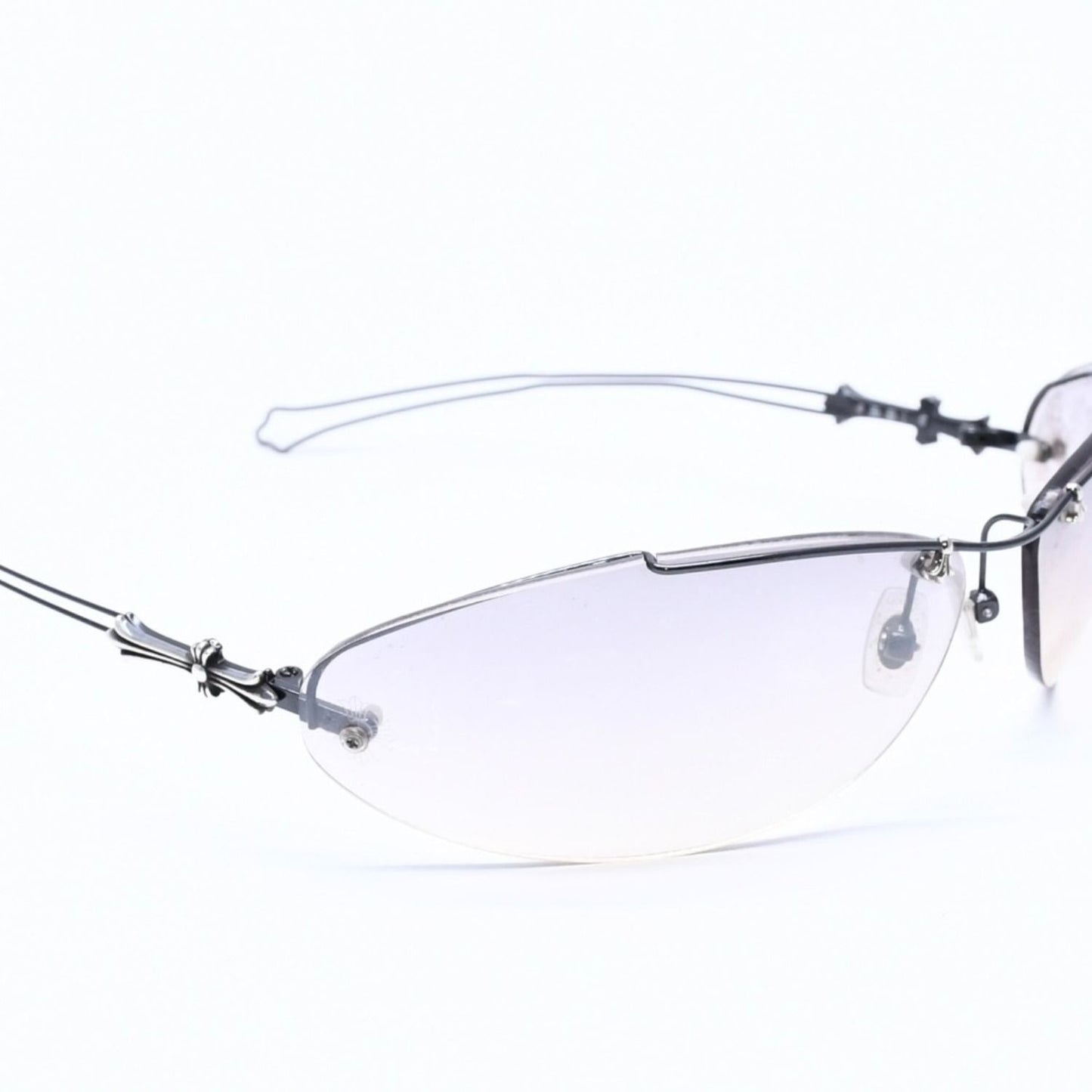 Chrome Hearts Drag Pipe Sunglasses Eyewear CH Cross Crosstail 925 Sterling — view 3