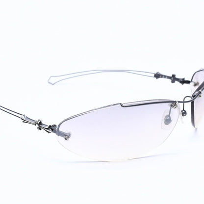 Chrome Hearts Drag Pipe Sunglasses Eyewear CH Cross Crosstail 925 Sterling — view 3