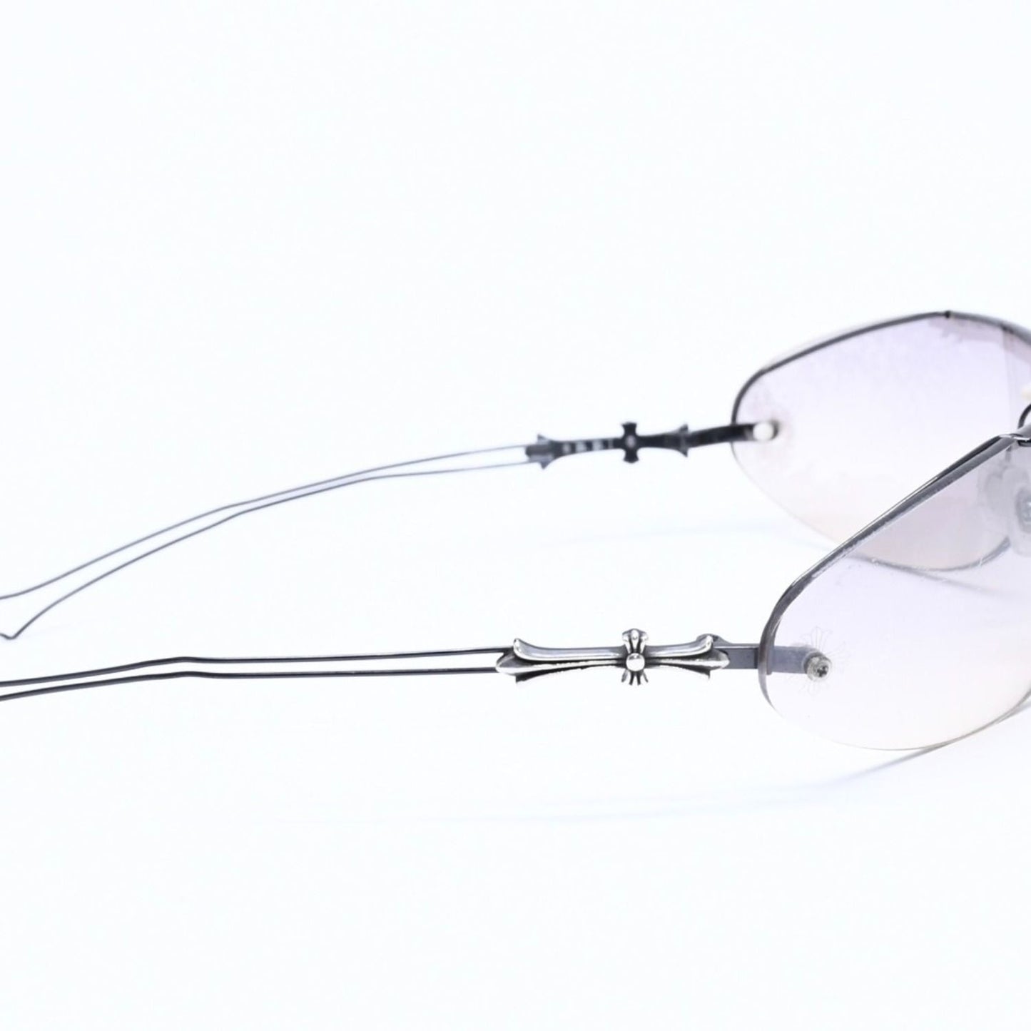 Chrome Hearts Drag Pipe Sunglasses Eyewear CH Cross Crosstail 925 Sterling — view 4