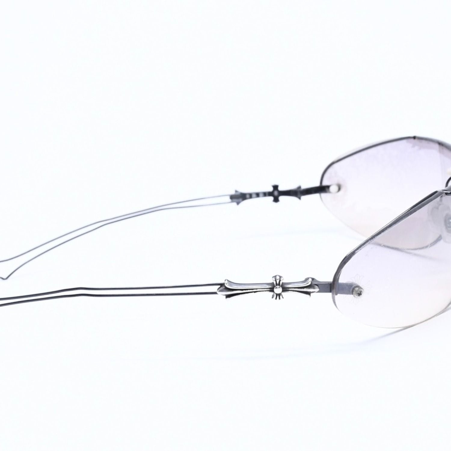 Chrome Hearts Drag Pipe Sunglasses Eyewear CH Cross Crosstail 925 Sterling — view 4