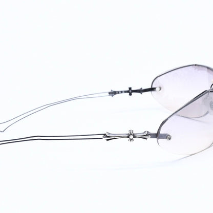 Chrome Hearts Drag Pipe Sunglasses Eyewear CH Cross Crosstail 925 Sterling — view 4