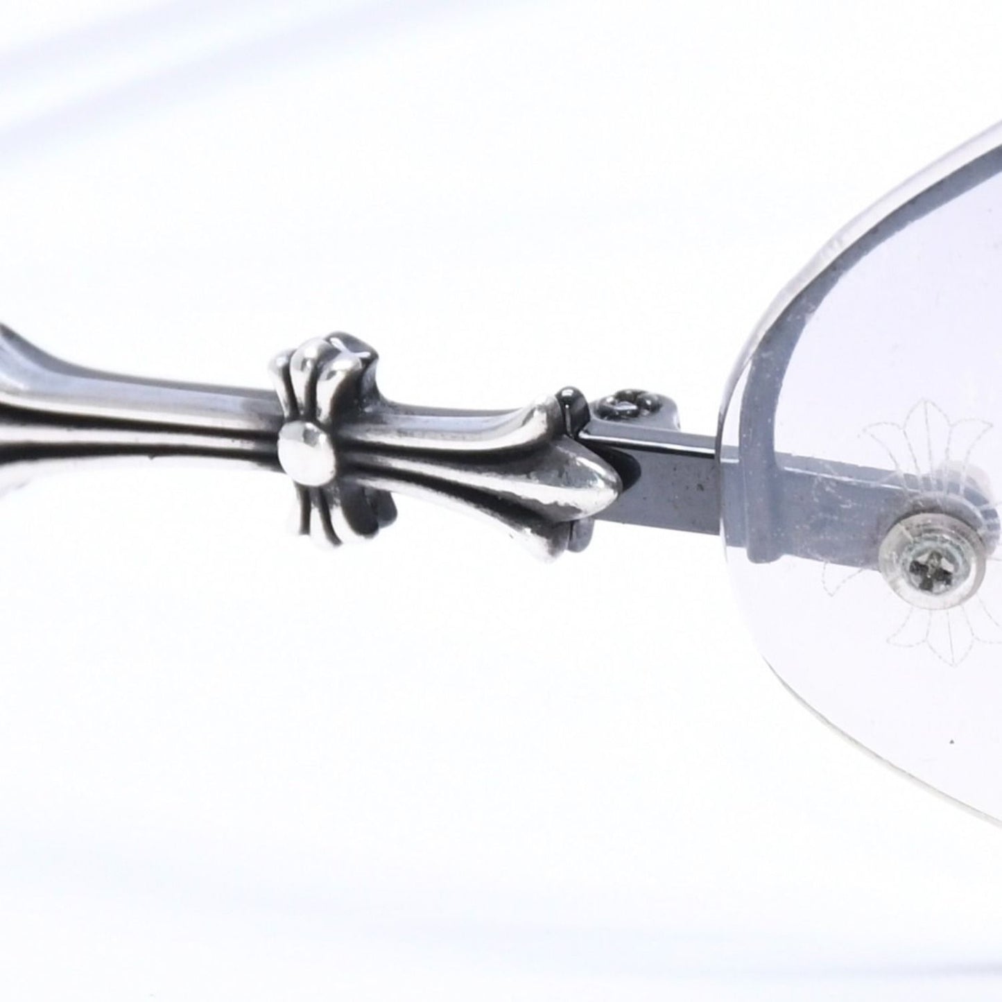 Chrome Hearts Drag Pipe Sunglasses Eyewear CH Cross Crosstail 925 Sterling — view 8