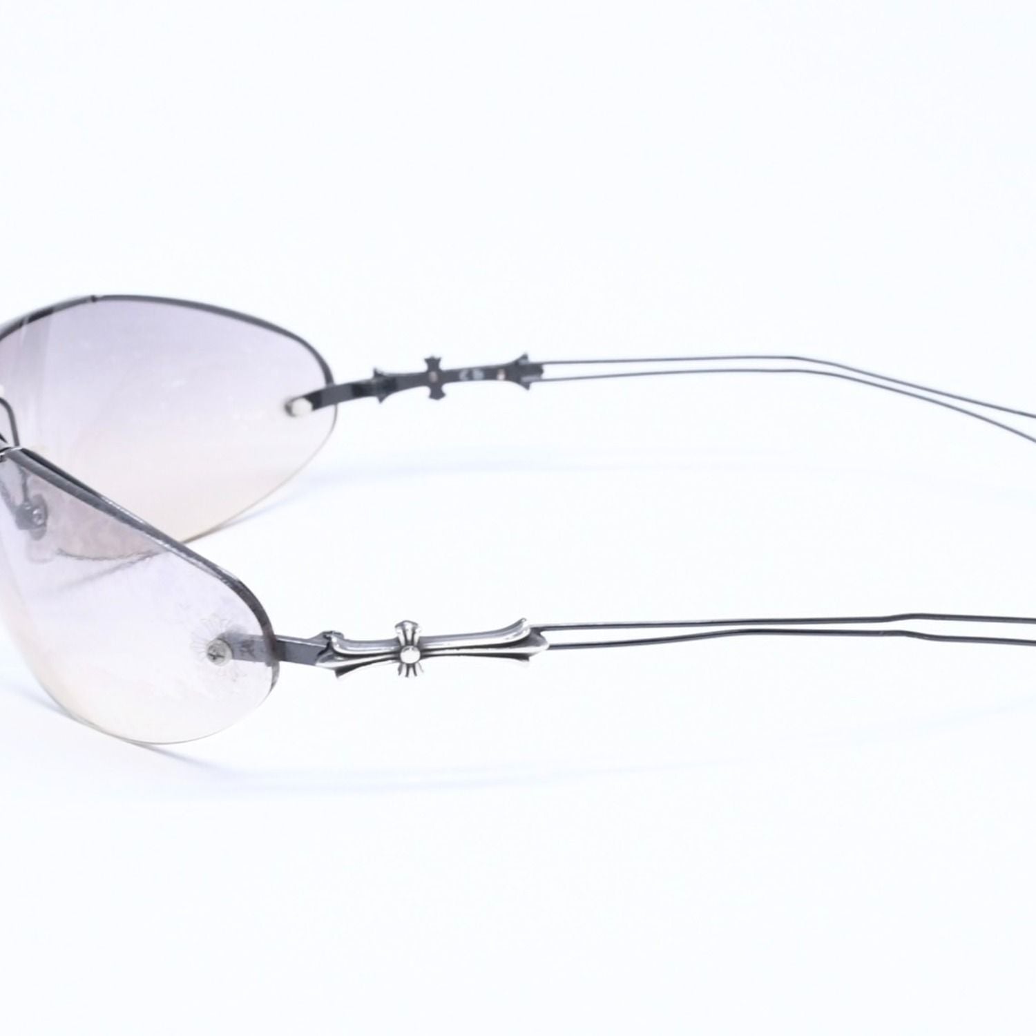 Chrome Hearts Drag Pipe Sunglasses Eyewear CH Cross Crosstail 925 Sterling — view 5