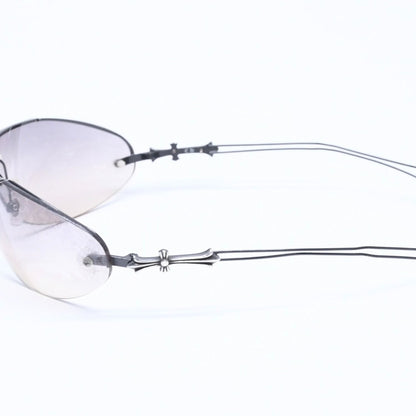 Chrome Hearts Drag Pipe Sunglasses Eyewear CH Cross Crosstail 925 Sterling — view 5