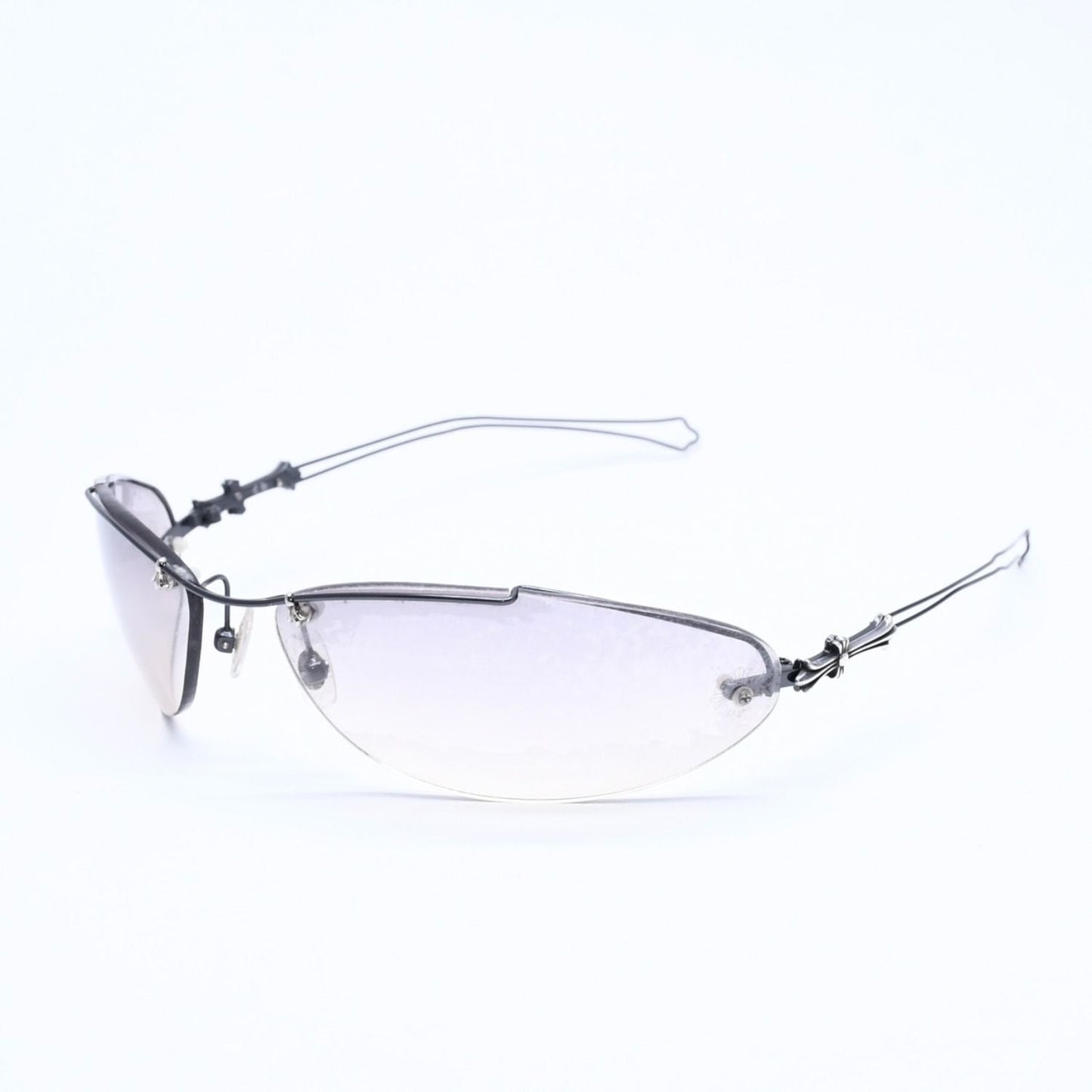 Chrome Hearts Drag Pipe Sunglasses Eyewear CH Cross Crosstail 925 Sterling — view 2