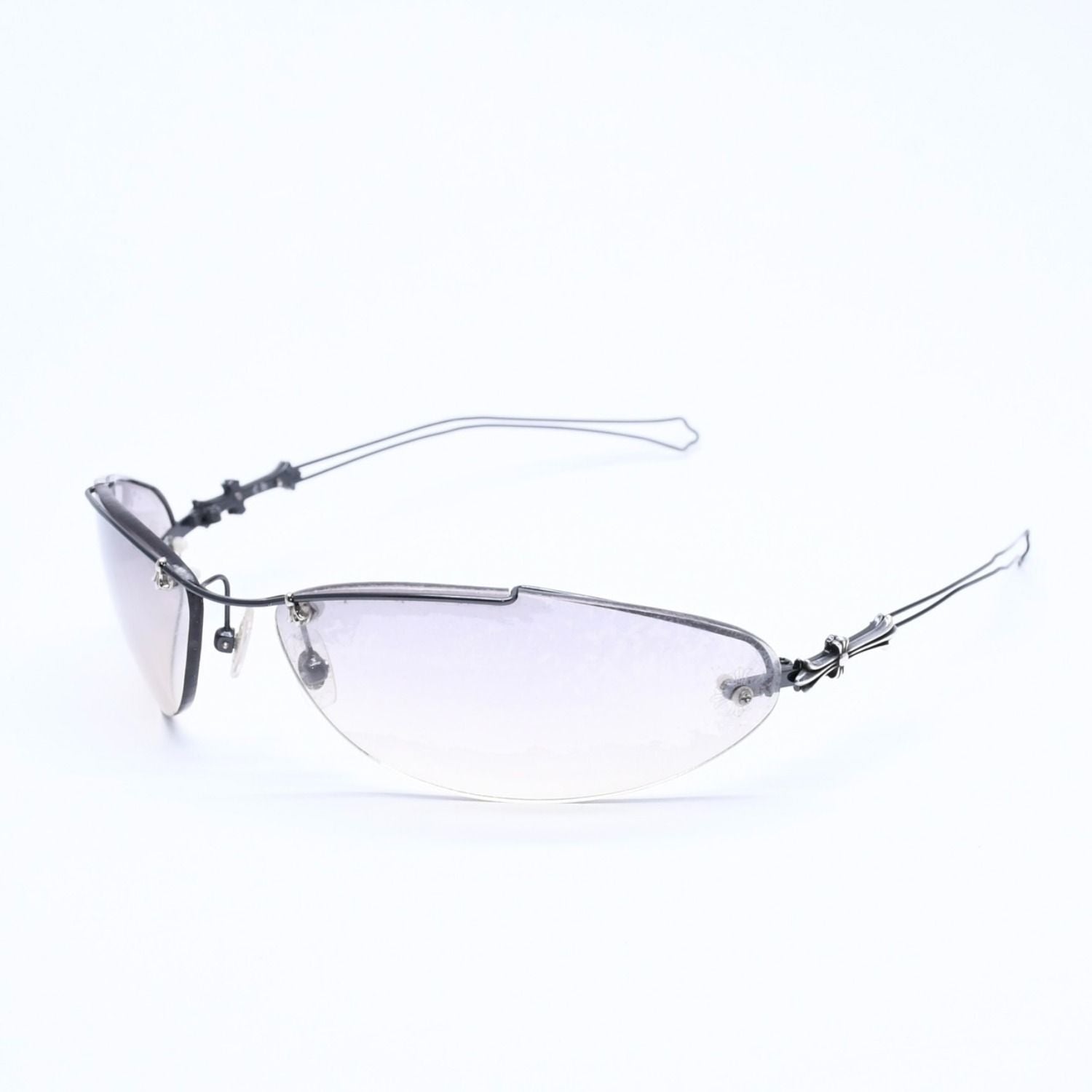 Chrome Hearts Drag Pipe Sunglasses Eyewear CH Cross Crosstail 925 Sterling — view 2
