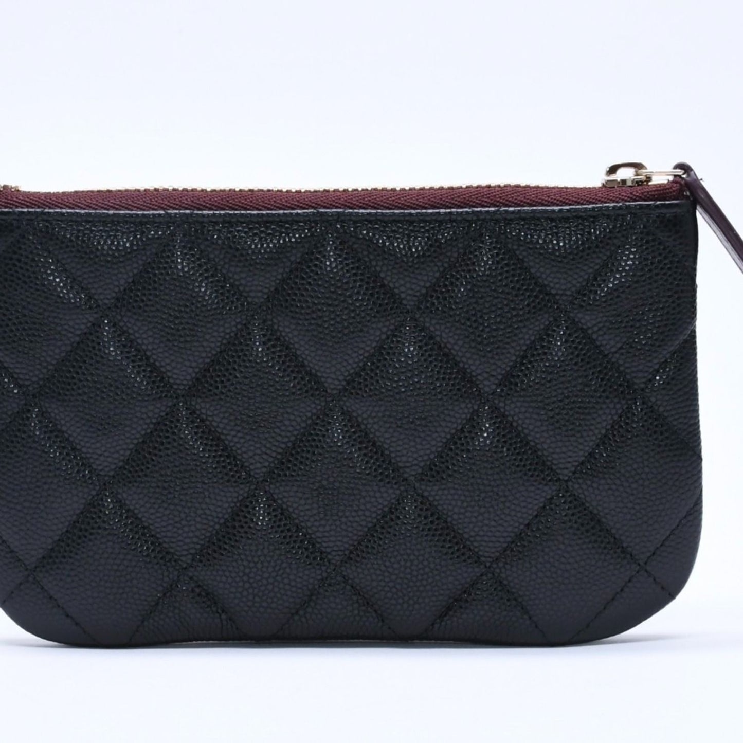Chanel Classic Mini Pouch Stand CC Logo Caviar Leather — view 3