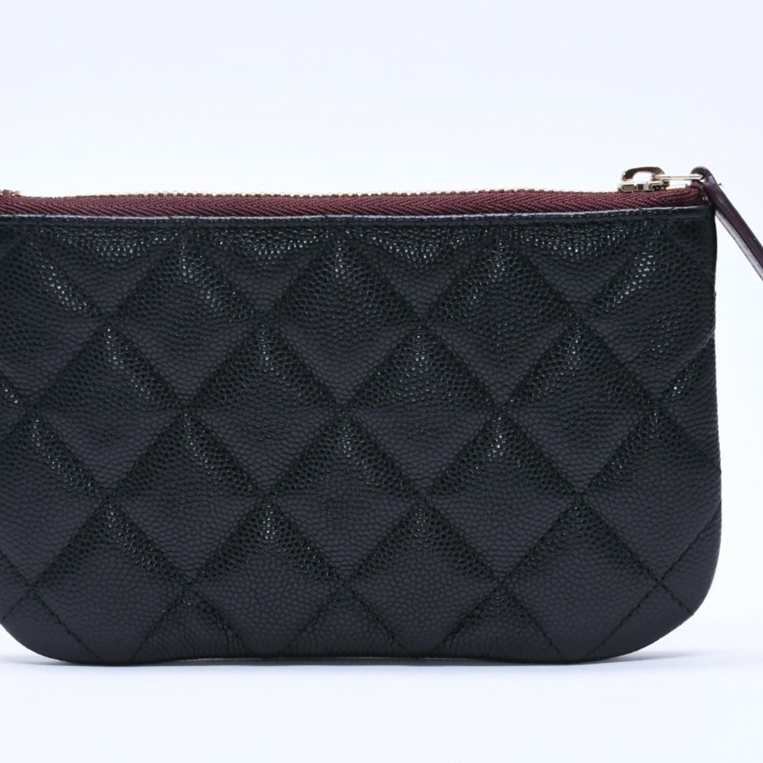 Chanel Classic Mini Pouch Stand CC Logo Caviar Leather — view 3