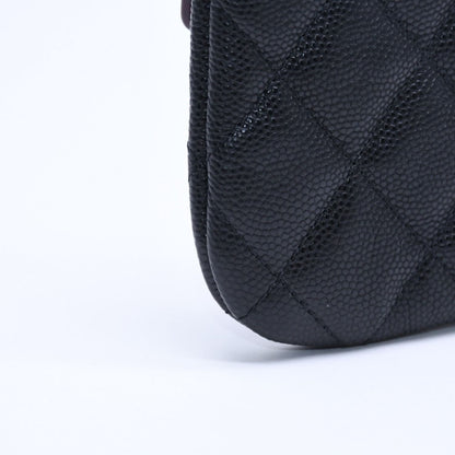 Chanel Classic Mini Pouch Stand CC Logo Caviar Leather — view 7