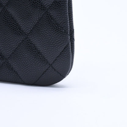 Chanel Classic Mini Pouch Stand CC Logo Caviar Leather — view 5