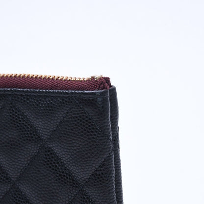 Chanel Classic Mini Pouch Stand CC Logo Caviar Leather — view 4