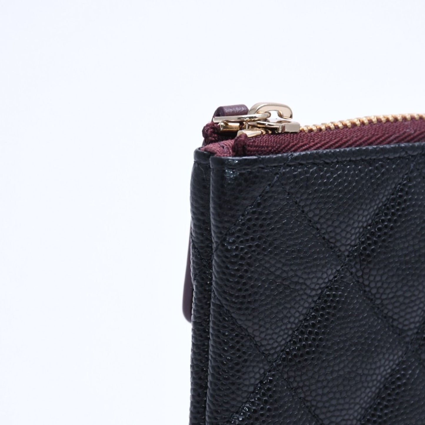 Chanel Classic Mini Pouch Stand CC Logo Caviar Leather — view 6