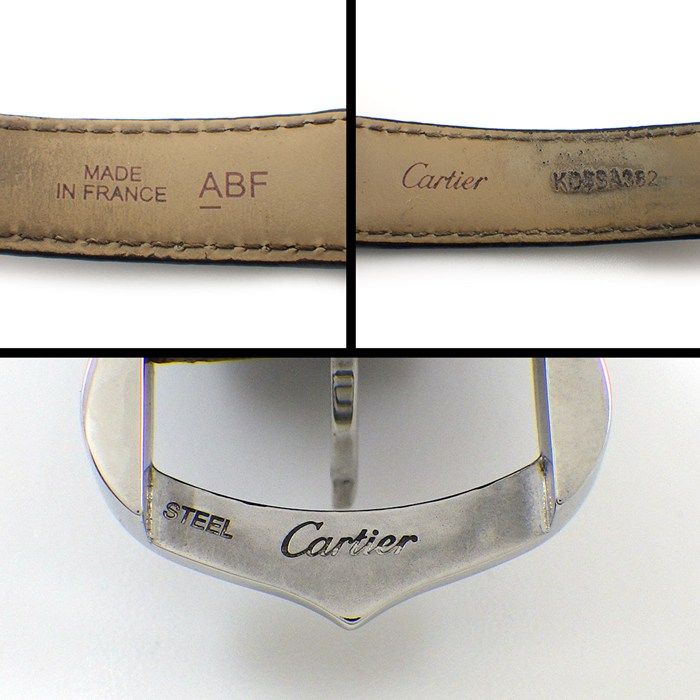 Cartier Watch Tank Must SM Rectangular Silver Dial Roman Index Cowhide SS — view 5